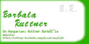 borbala ruttner business card